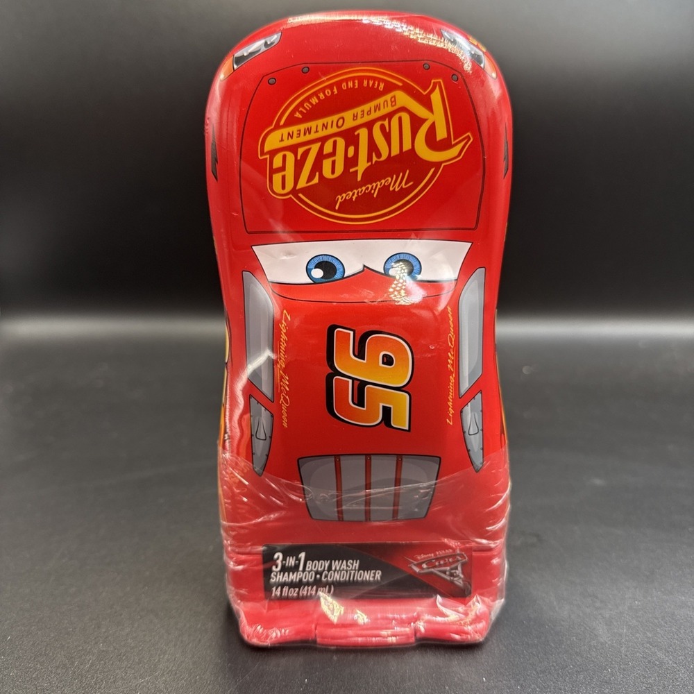 Disney Pixar Cars 3 Lightning McQueen 3-in-1 Body Wash Shampoo Conditioner Bath